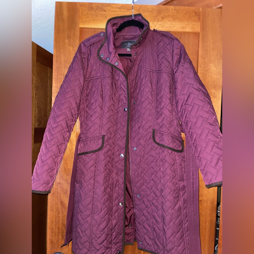 Cole Haan Quilted Trench Coat